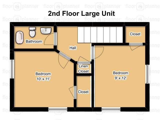 2nd floor large unit layout